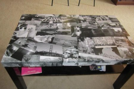 Attractive decoration ideas for old coffee table