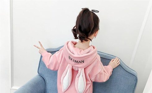 Kawaii for All Celebrating Diversity with Anime Cute Rabbit Ears Sweatshirts